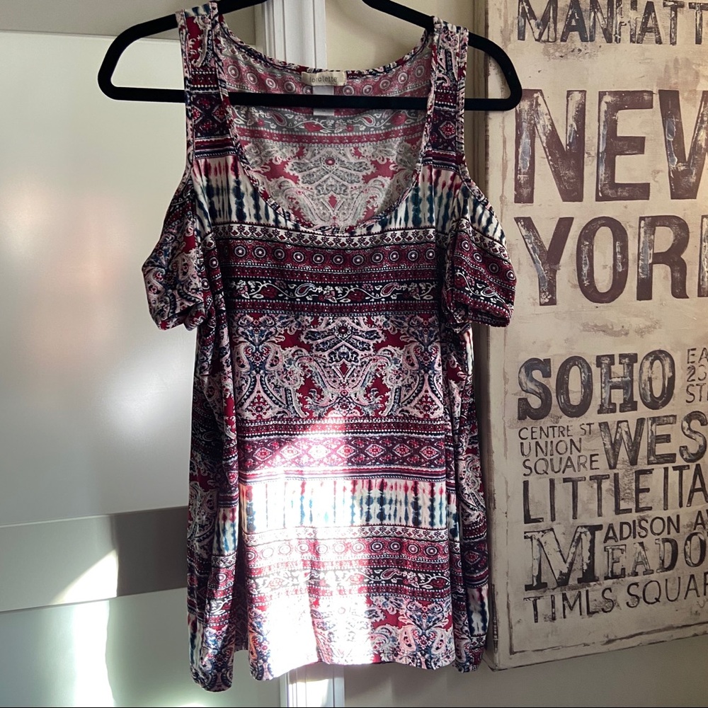 Loralette Cold Shoulder Top